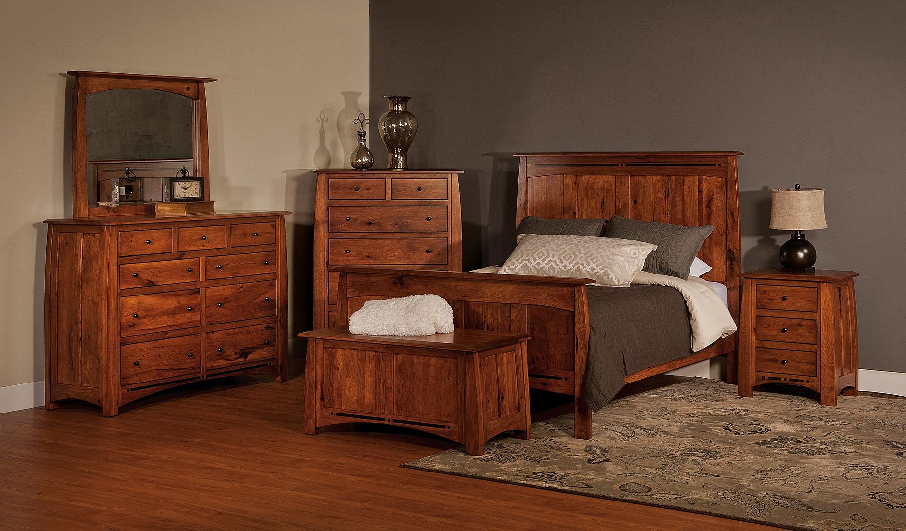 cheap real wood bedroom furniture